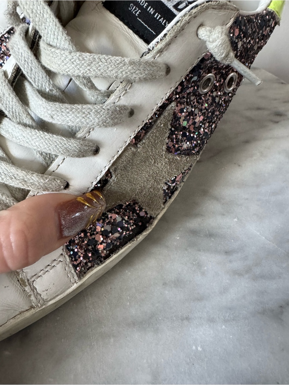 Golden Goose Superstar Glitter Size 38 - Picture 5 of 9